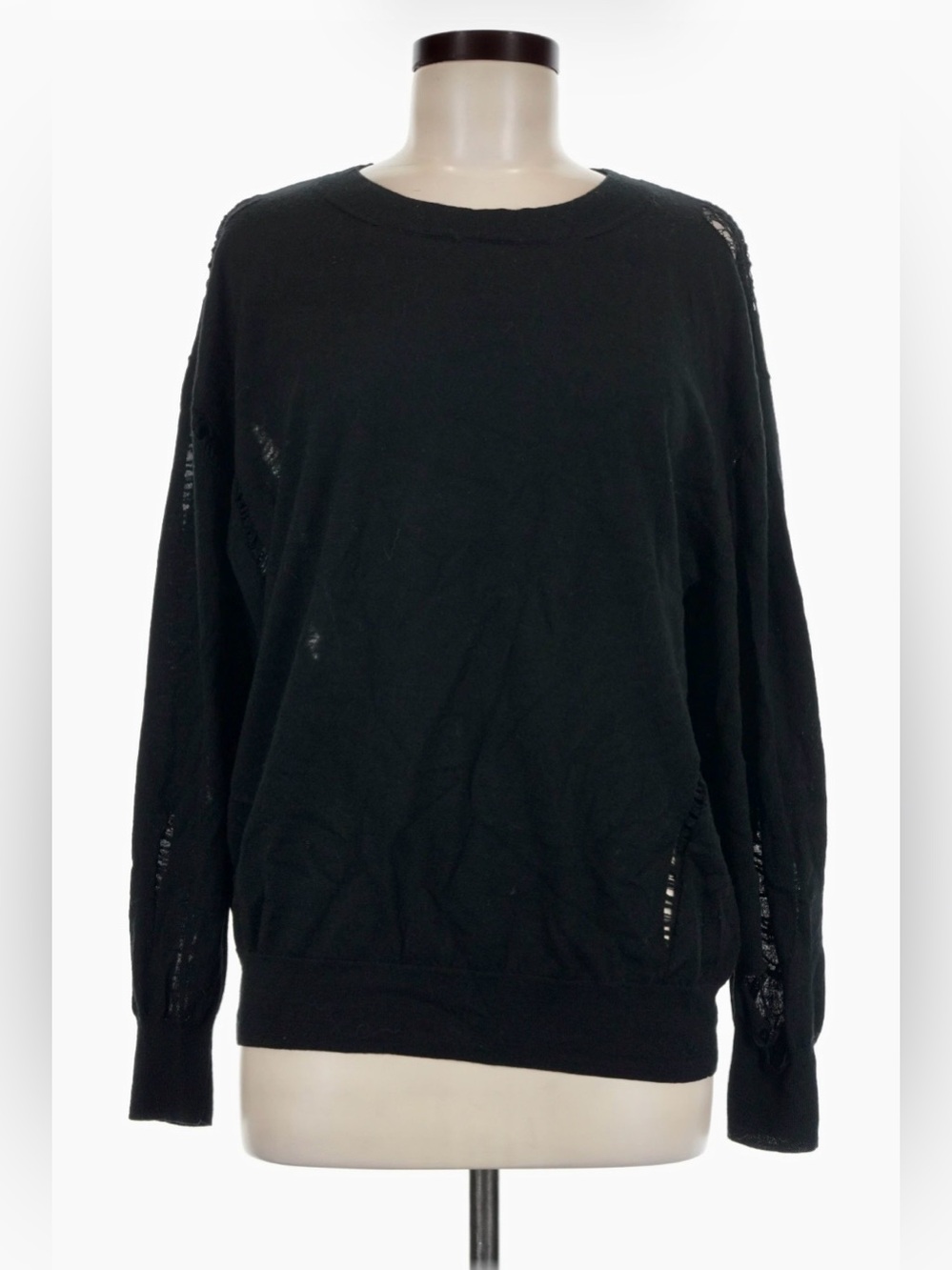 Iro Zak distressed sweater in black size M
